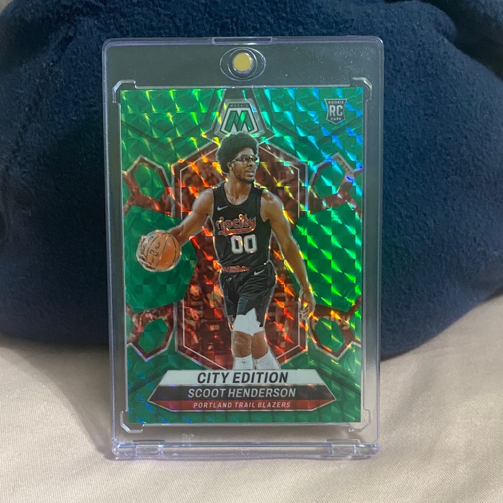 2023 Panini Mosaic Basketball Scoot Henderson Rookie City Edition Green!!